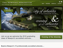 Tablet Screenshot of newportarboretum.org